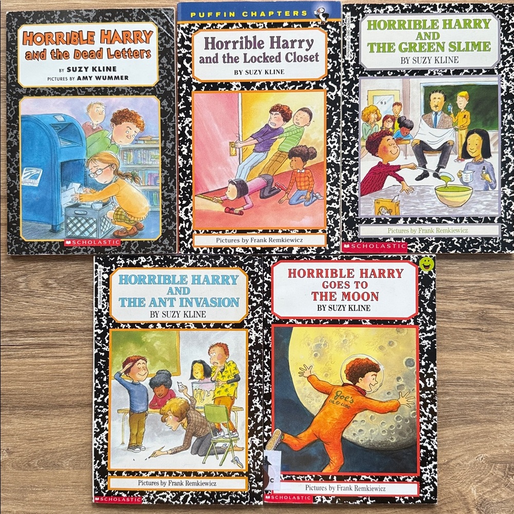 Vintage HORRIBLE HARRY By SUZY KLINE Lot of 5 Kids Paperback Chapter Books